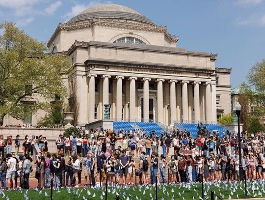 Columbia University student encampment continues past deadline, New York, USA - 29 Apr 2024