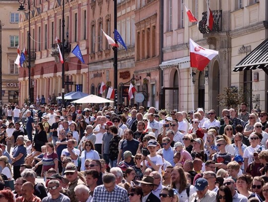 Third May Constitution anniversary celebrations in Warsaw, Poland - 03 May 2024