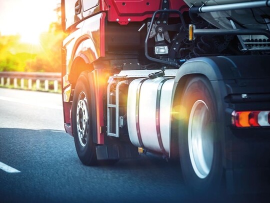 Semi Truck on a Highway