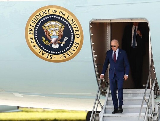 US President Joe Biden arrives for commemoration on 80th anniversary of D-Day, Paris, France - 05 Jun 2024