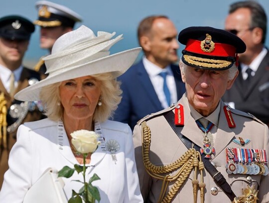 British commemorative ceremony for 80th anniversary of D-Day at Ver-sur-Mer, Ver Sur Mer, France - 06 Jun 2024 British commemorative ceremony for 80th anniversary of D-Day at Ver-sur-Mer, Ver Sur Mer, France - 06 Jun 2024