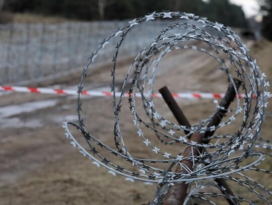 Polish-Belarusian border, Kuznica, Poland - 03 Dec 2021