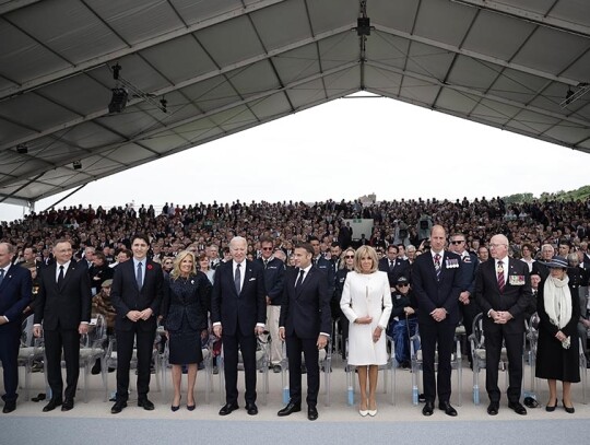 International commemorative ceremony for 80th anniversary of D-Day, Saint Laurent Sur Mer, France - 06 Jun 2024 International commemorative ceremony for 80th anniversary of D-Day, Saint Laurent Sur Mer, France - 06 Jun 2024