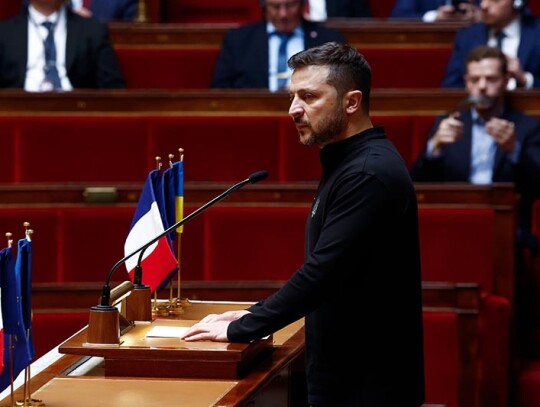 Ukrainian President Zelensky addresses the French National Assembly, Paris, France - 07 Jun 2024