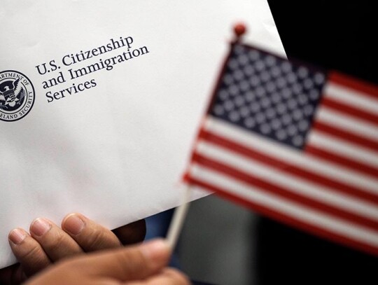 Citizen Naturalization ceremony in Boston, USA - 17 Apr 2024