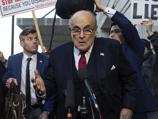 Rudy Giuliani ordered to pay 148 million US dollars in damages in his defamation case, Washington, USA - 15 Dec 2023