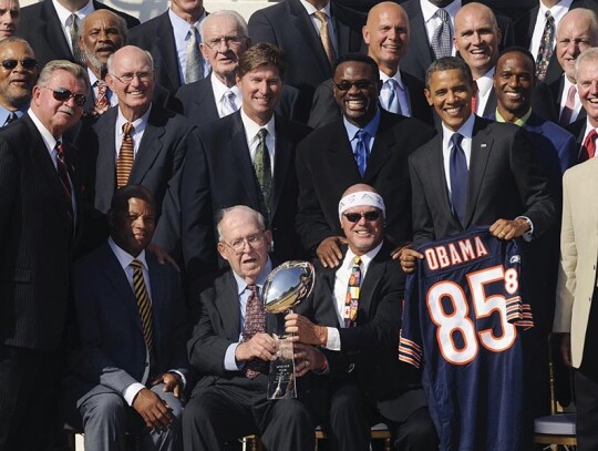 Usa Obama Nfl Chicago Bears - Oct 2011