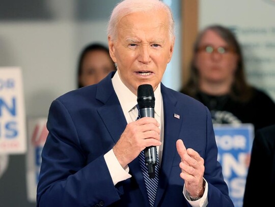 US President Biden meets national union leaders in Washington, USA - 10 Jul 2024