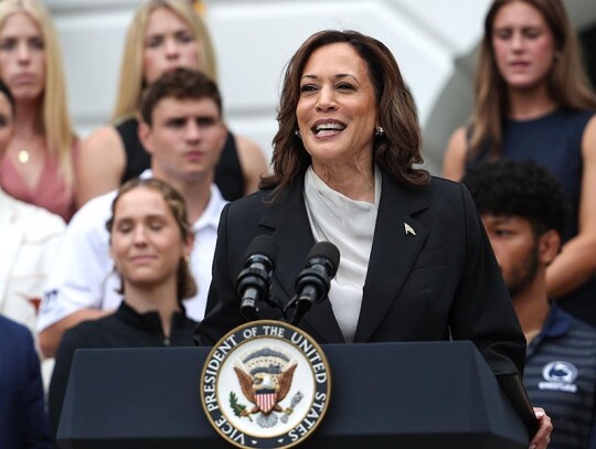 US Vice President Harris hosts event with college athletes at the White House, Washington, USA - 22 Jul 2024