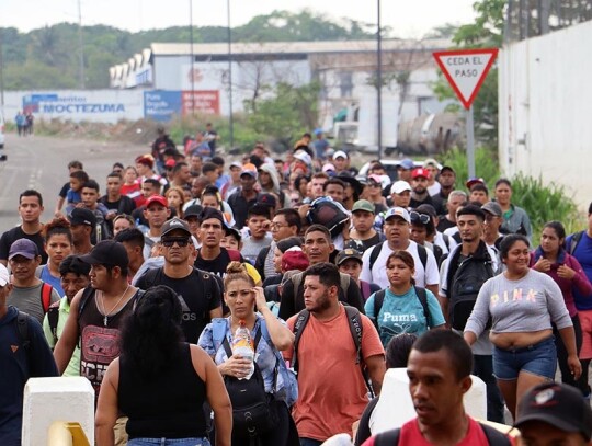 A new caravan with hundreds of migrants leaves the southern border of Mexico, Tapachula - 20 May 2024