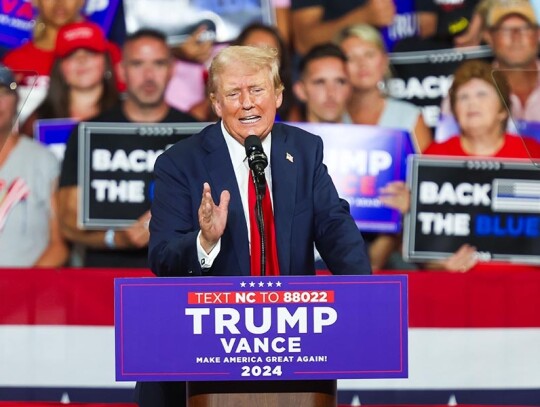 Donald Trump Campaign Rally in Charlotte, North Carolina, USA - 24 Jul 2024