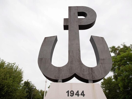 Mound of the Warsaw Uprising in Warsaw, Poland - 31 Jul 2021