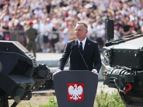 Polish Armed Forces Day celebrations in Warsaw, Poland - 15 Aug 2024