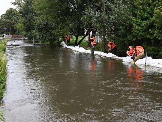 Firefighters clear the effects of a downpour in Warsaw, Poland - 20 Aug 2024