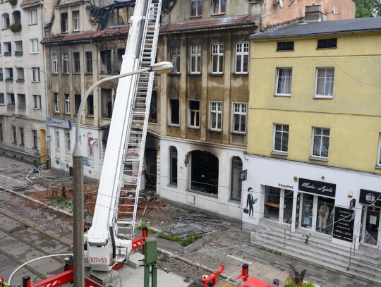 Rescue operations following a tenement house explosion in Poznan, Poland - 25 Aug 2024