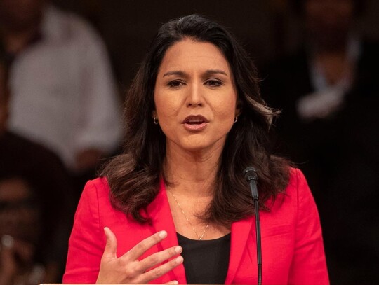 Democratic candidate for US president Representative Tulsi Gabbard  addresses Rainbow PUSH convention, Chicago, USA - 29 Jun 2019