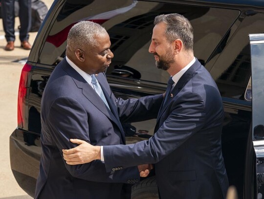 US Secretary of Defense Lloyd Austin meets with Polish Defense Minister Wladyslaw Kosiniak-Kamysz, Washington, USA - 29 Aug 2024